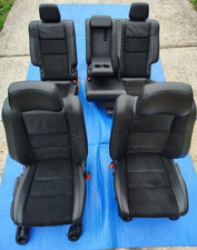 Jeep Grand Cherokee Oem Black Suede Leather Seat Set 15-21