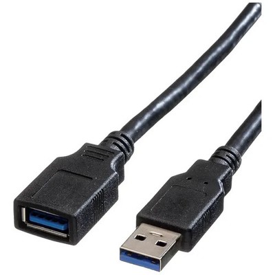 USB 3.0 SuperSpeed Extension Cable - Black, 1.5m