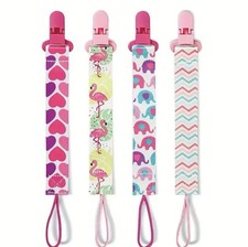 4pcs Baby Pacifier Holder Clips - Pacifier Clips for Boys and Girls