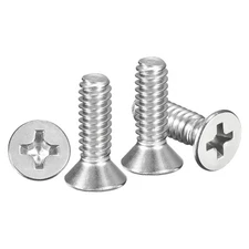 Countersunk Head Bolts #10-24x5/8" 60Pcs Stainless Steel for Home Silver