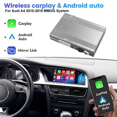 Wireless Carplay Android Auto Retrofit Kit For Audi A4 2010-2016 MMI3G System