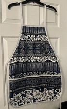 Hawaiian Apron Tiki Hibiscus Floral Full length NEW