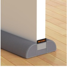 36" Adjustable Under-Door Gap Filler, Grey - -Round Draft Protection