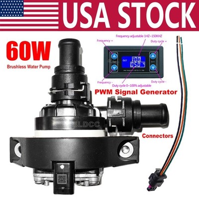 Automotive 12V Engine Auxiliary Circulation Water Pump 60W +PWM Signal Generator