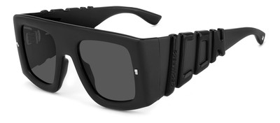 Dsquared2 Sonnenbrille ICON 0024/S 003/IR Schwarz Grau Herren 
