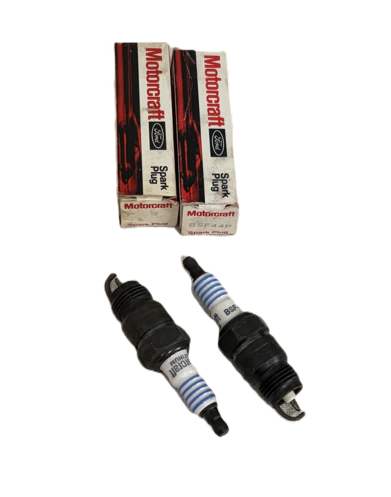 New Motorcraft OEM BSF44P SP-452 Spark Plugs Set of 2