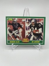 Bo Jackson Marcus Allen #284 1989 Score Football Great Combos Oakland Raiders NM