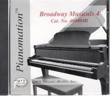 Pianomation QRS CD Broadway Musicals 4  Player Disk (Cat. No. 400404B)  