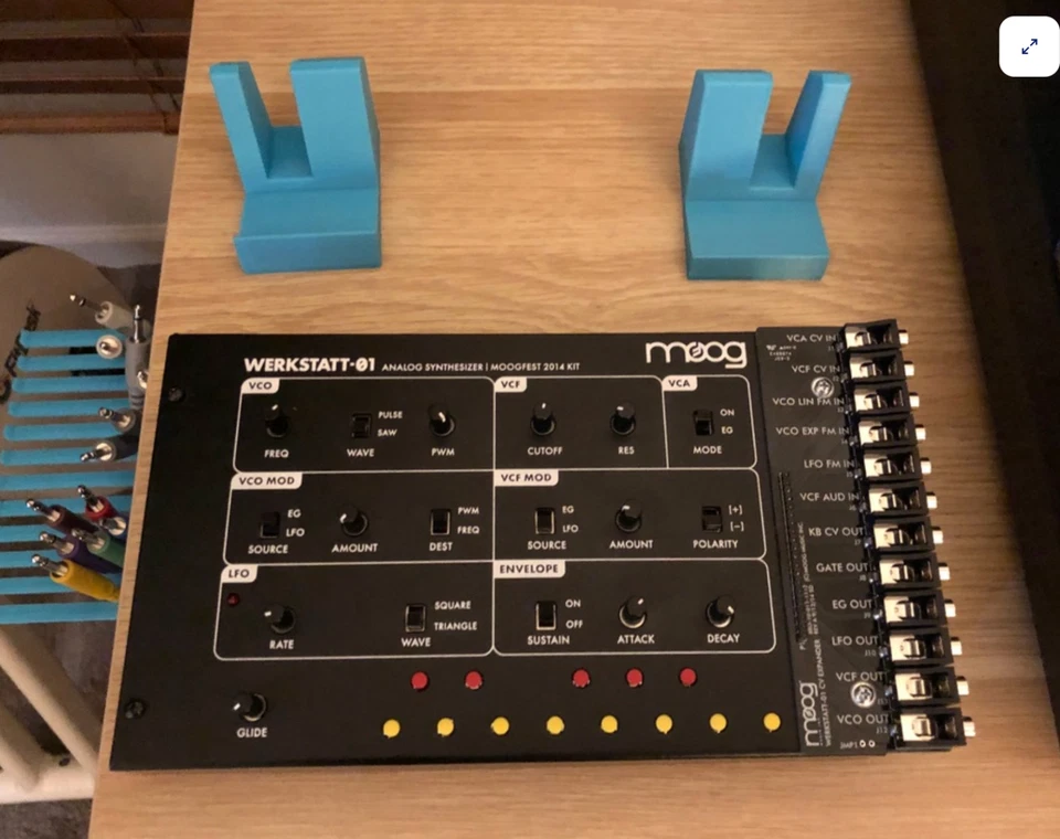 Compact Upright Stand for Moog Werkstatt with Built-in Power Clip - Image 3 of 4