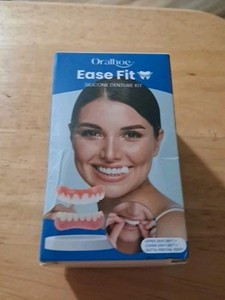 Ease Fit Silicone Denture Kit Instant Smile New Sealed