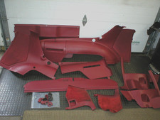 1982-92 Camaro Firebird Carmine Red Dark Red Rear Cargo Area Interior Trim Gm Oe