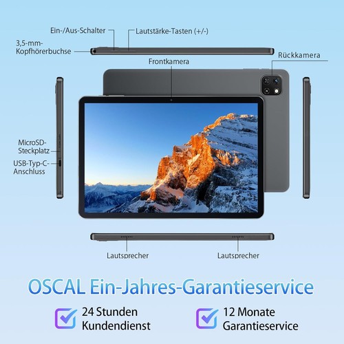 2025 Neu Tablet 12" Android 15 16GB RAM+256GB ROM 8000mAh Octa Core GPS WlFl - Bild 8 von 36