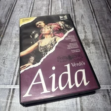 Verdi's Aida VHS 1986 Luciano Pavarotti Home Vision With Insert Card
