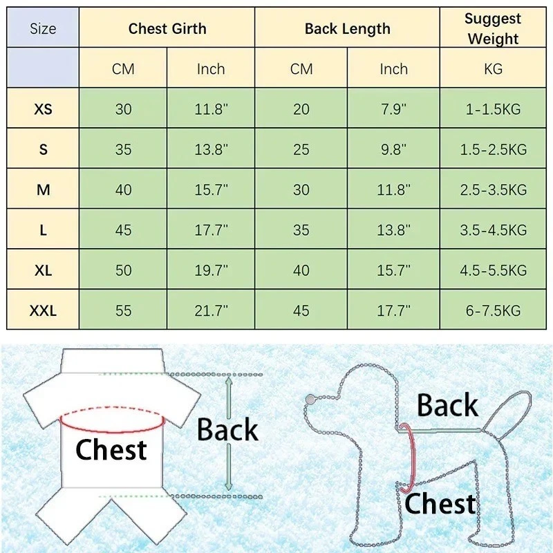 Warm Pet Jumpsuit Dog Clothes for Small Medium Dogs Puppy Outfit USA Seller - Image 2 of 4