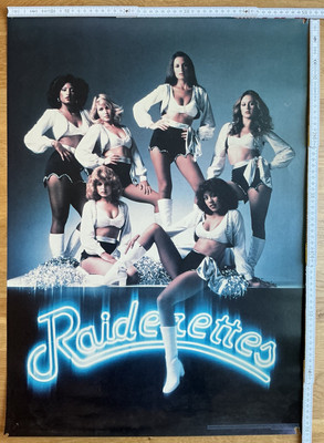 Raiderettes Cheerleaders Poster Plakat Groß Original USA Pin Up Girls LA Raiders