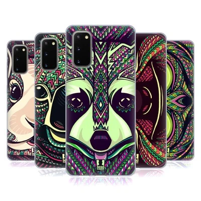 HEAD CASE DESIGNS AZTEC ANIMAL FACES SERIES 5 SOFT GEL CASE FOR SAMSUNG PHONES 1 - Image 1 of 4