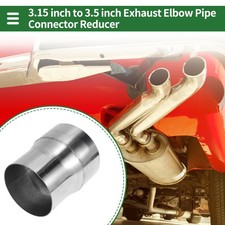 3.15 to 3.5" OD Mandrel Exhaust Bend Elbow Concentric Reducer Pipe Adapter