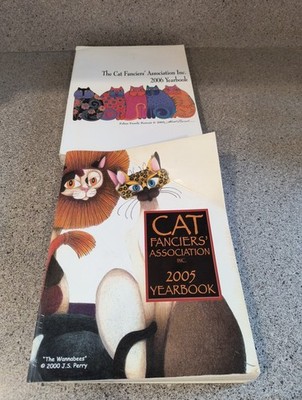 2005, 2006 Lot, The Cat Fancier's Association Yearbook, CFA (Lot of 2)