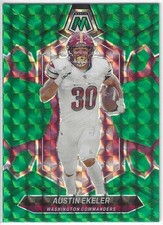 2024 Mosaic AUSTIN EKELER Washington Commanders Green Mosaic Prizm Parallel 218