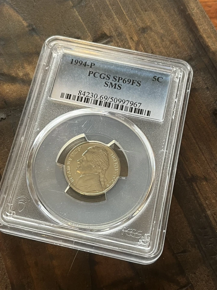 1994 P JEFFERSON SMS NICKEL PCGS SP69FS - Image 2 of 4