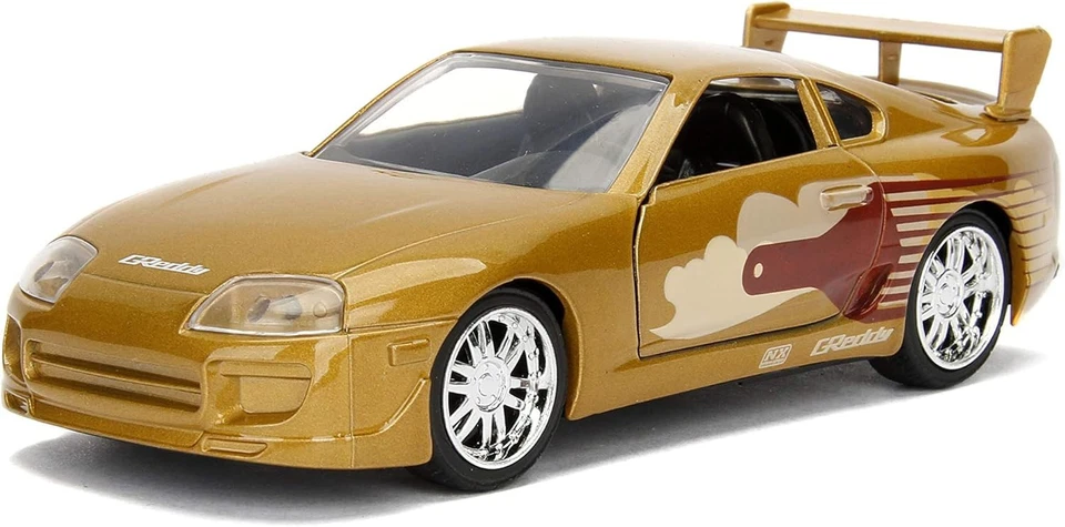 Fast Furious Modello Auto TOYOTA SUPRA GOLD 12cm 1/32 Jada Toys - Immagine 2 di 4