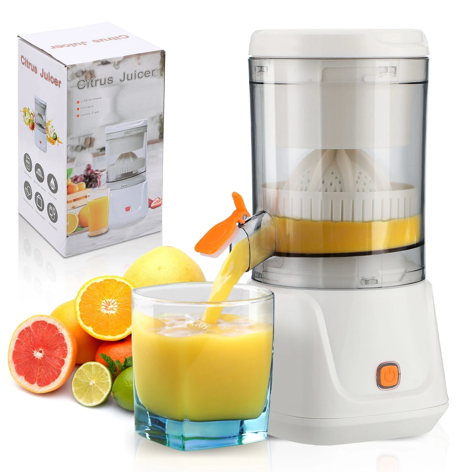 Electric Citrus Juicer Fruit Squeezer 5.24'' Wide Chute Orange Lemon Grapefruit
Opens in a new windo