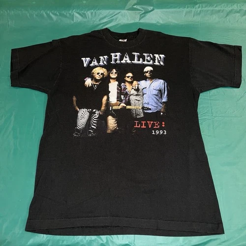 Van Halen Live World Tour Concert Shirt Men’s S 1990s vintage concert t-shirt, vintage, size XL, single stitch, B+ condition