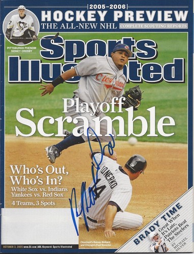 Indians RONNIE BELLIARD Signed Sports Illustrated - Picture 1 of 1