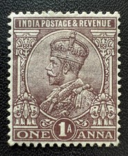 1922-26 INDIA KGV 1a MH wmk Single Star SG# 197 I6351