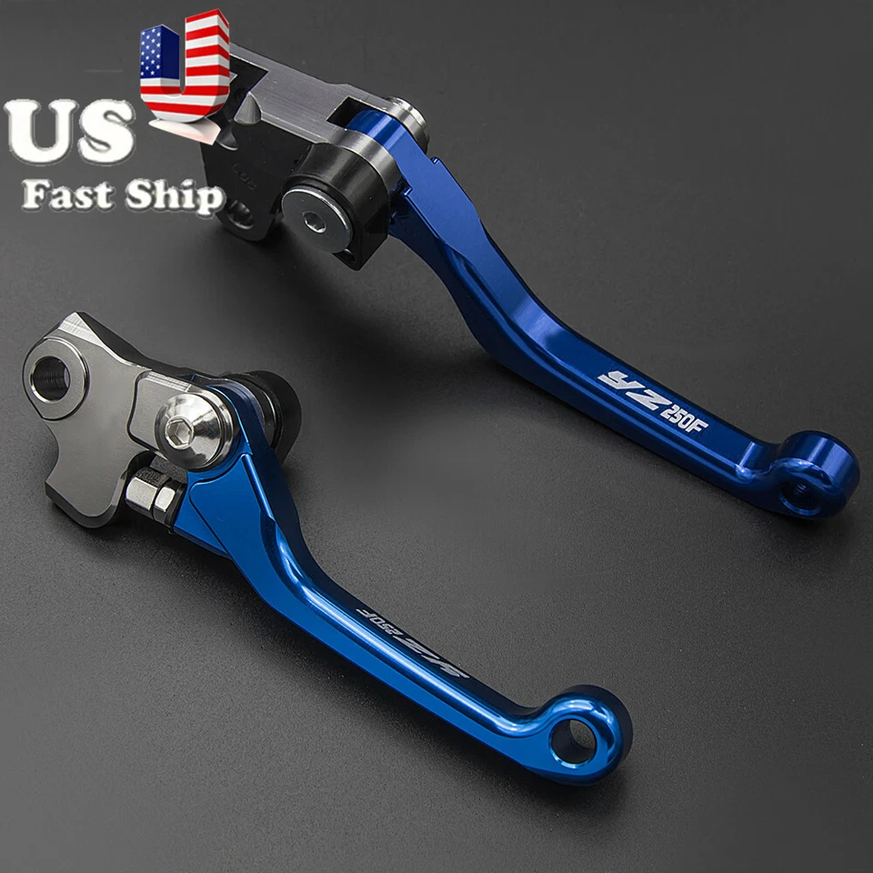 Palanca de freno embrague 10 dirtbike para YZ125/250 08-14 2013 2012 2011 con logotipo YZ250F Foto 2 de 4