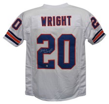Maglia Louie Wright autografata/firmata stile professionale bianca XL Beckett 36570