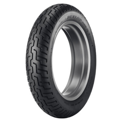 パーツ DUNLOP 120/70-17 64S D404wt 279851 Dunlop D404 Front Motorcycle Tire 120/90-17 Tube Type (64S) Black