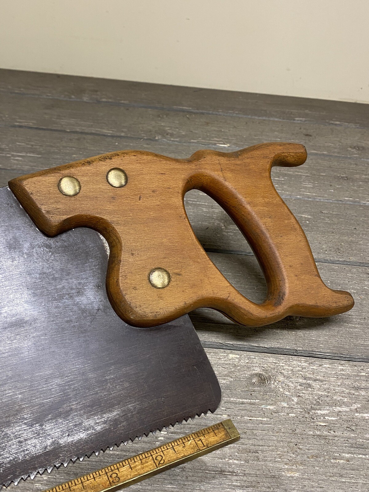 Vintage Gem City Cross Cut Handsaw With Etching 7 PPI 26” Sway Back eBay