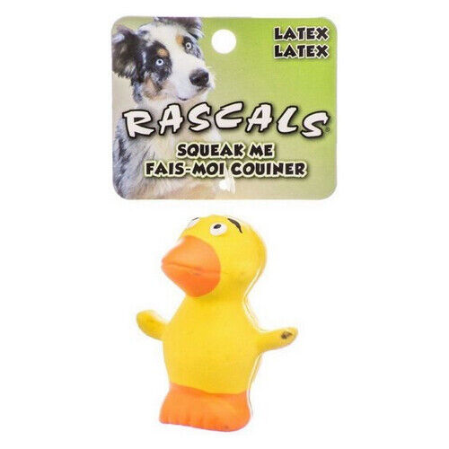 Rascals Latex Duck Dog Toy 2.5" Long  by Coastal Pet - Picture 1 of 1