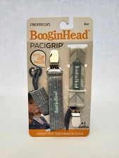 BooginHead Pacifier Clip 2 Pack PaciGrip Blue Arrows Great for Teethers unopened
