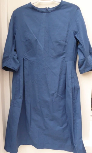 MAX MARA Blue Taffeta Dress £780 - UK 12 - Reduced
