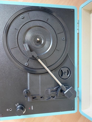 TOCADISCOS PORTÁTIL DENVER VPL-120 AZUL - REPRODUCTOR DE DISCOS PORTÁTIL CON USB - Imagen 2 de 5