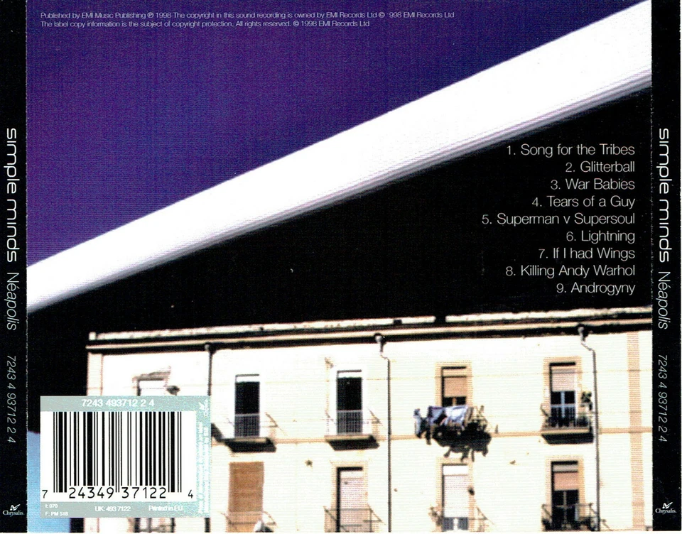 (CD) Simple Minds - Néapolis - Glitterball, War Babies, Killing Andy Warhol,u.a. - Bild 2 von 2