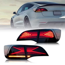 LED Tail Lights For Tesla Model 3 Model Y 2017-2022 Animation Rear Lamps