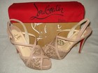 100% AUTH NEW WOMEN LOUBOUTIN NUDE BALADEUSE 120 PATENT HEELS/PUMPS US 8.5 — photo 5
