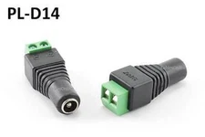 CCTV Security Camera 2-Pin/Screw to DC Power Female Adapter, CablesOnline PL-D14