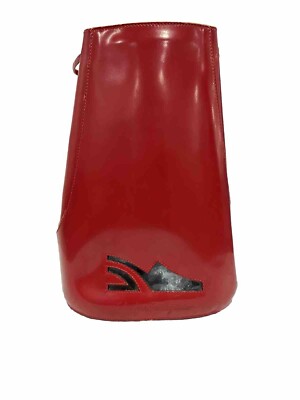 Salvatore Ferragamo Red Leather Crossover Backpack Rare Vintage Designer