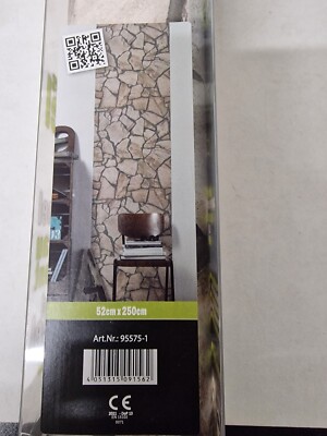 AS 3D Selbstklebendes Panel  52x250cm  95575-1 3D Effekt Bruchstein Beige 2,8  M