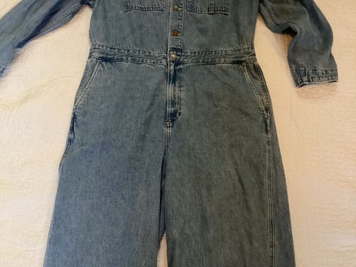 LEVI STRAUSS & CO blue Denim Jumpsuit Boiler Suit BNWT size XL - Picture 3 of 10