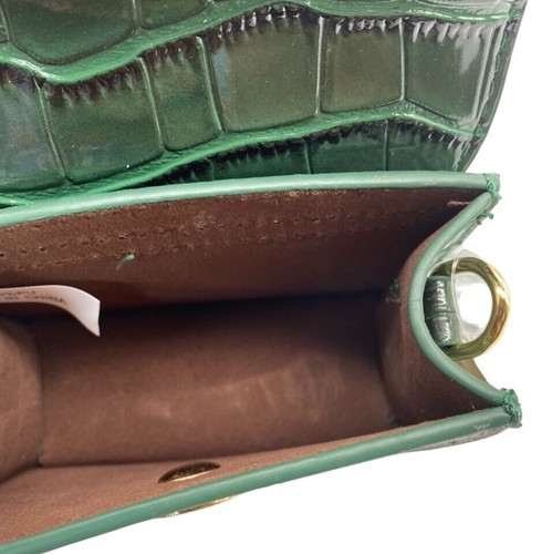 Mini grün Krokoprägung Polyurethan Leder wandelbare Schulter & Handtasche - Bild 2 von 4