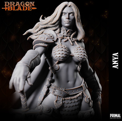 Red Sonja Dragonlance Pinup Fantasy Mini DnD 5E Tabletop RPG Role Play TTRPG