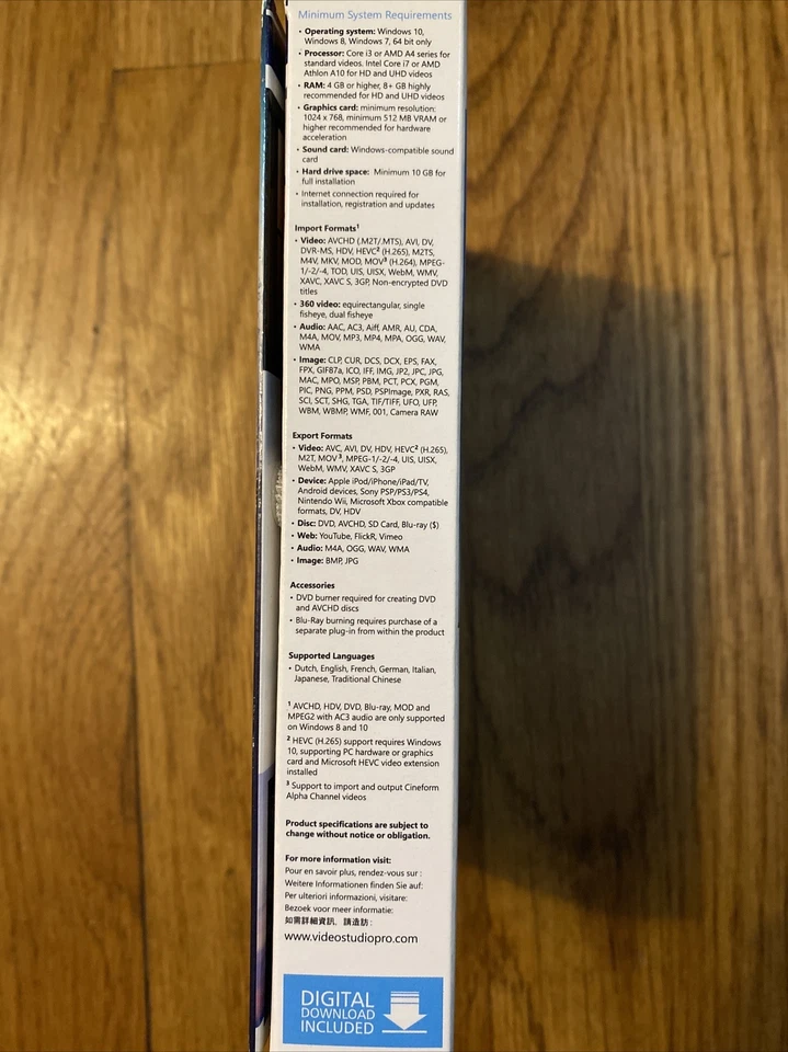 Corel VideoStudio Ultimate 2020 Sealed /New Make Movies - Image 2 of 4