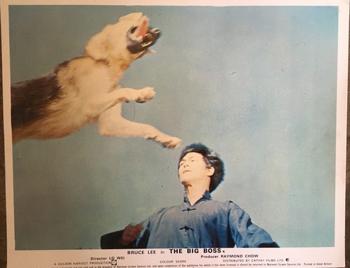 THE BIG BOSS Bruce Lee 8x Original UK Lobby Cards 1971 - Picture 4 of 9