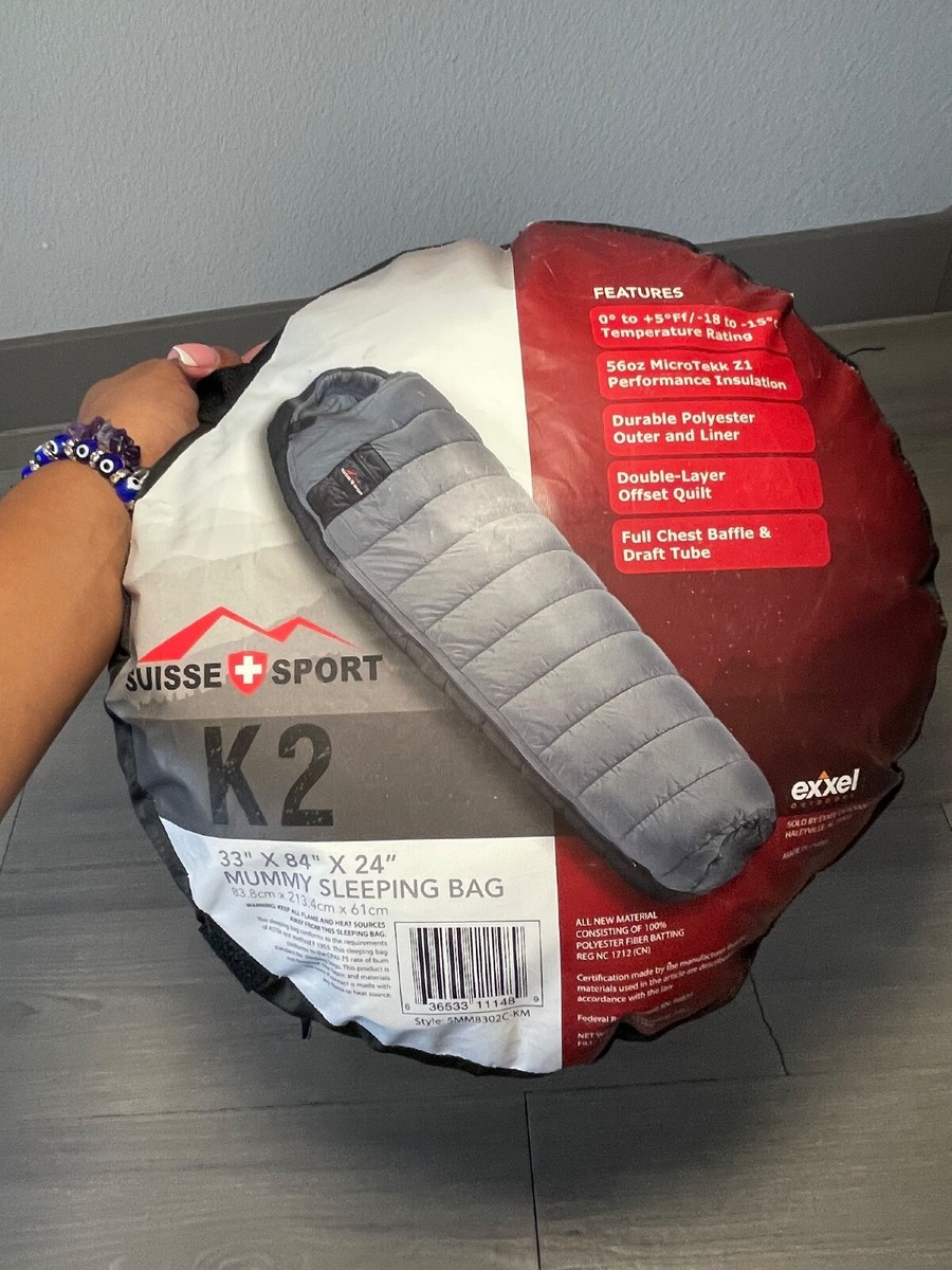 Suisse sport Sleeping bag K2 33” x 84” x 24” | eBay