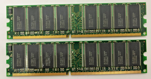 KINGSTON 2GB (2x1GB) DDR1 KVR400X64C3A/1G DDR400 9905193-135.A00LF PC-3200#R2459 - Bild 2 von 2